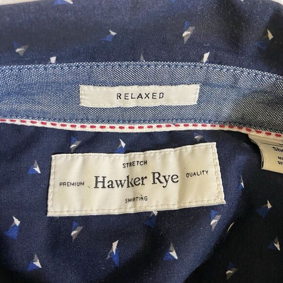 Hawker Rye Men’s Short Sleeve Button Down Shirt Size M Relaxed Fit - Picture 5 of 12